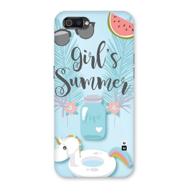 Girls Summer Back Case for Realme C2