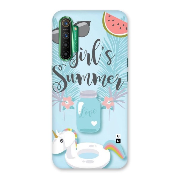 Girls Summer Back Case for Realme X2