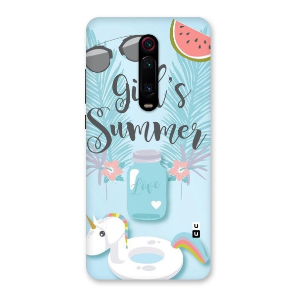 Girls Summer Back Case for Redmi K20 Pro