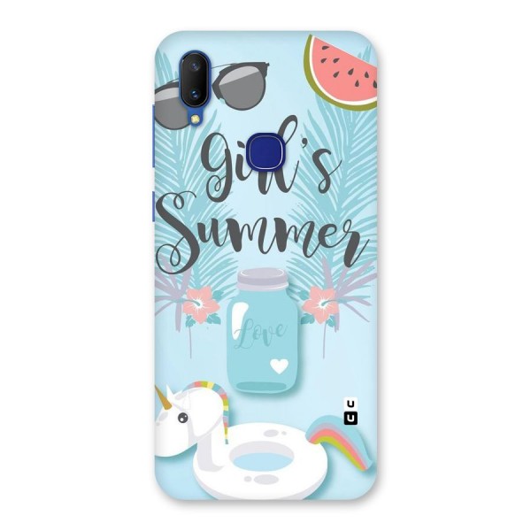 Girls Summer Back Case for Vivo V11