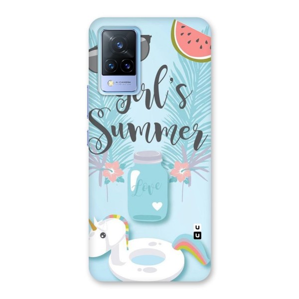 Girls Summer Back Case for Vivo V21 5G