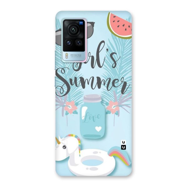 Girls Summer Back Case for Vivo X60 Pro