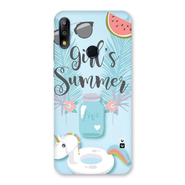 Girls Summer Back Case for Zenfone Max Pro M2