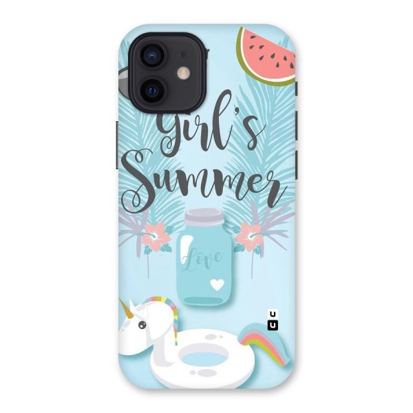 Girls Summer Back Case for iPhone 12