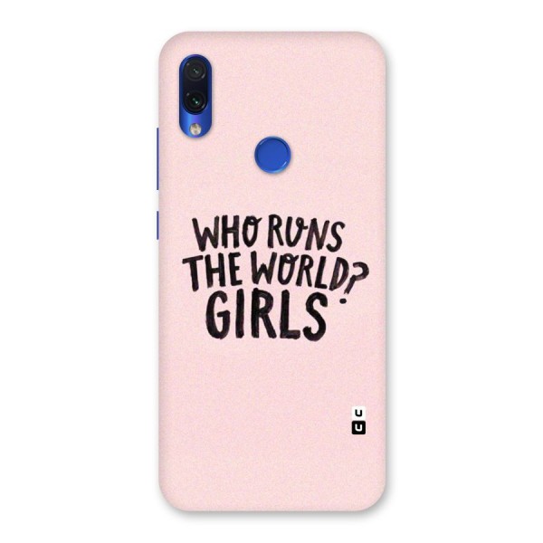 Girls World Back Case for Redmi Note 7