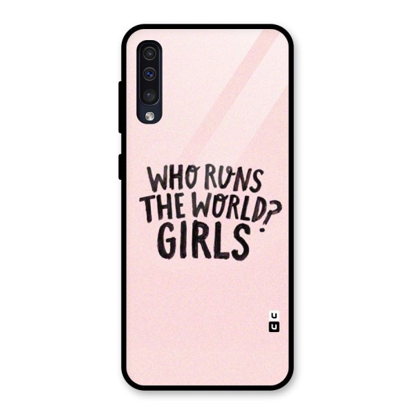 Girls World Glass Back Case for Galaxy A50s