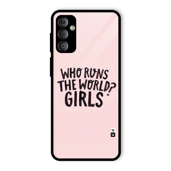 Girls World Glass Back Case for Galaxy F23