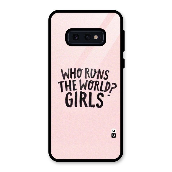 Girls World Glass Back Case for Galaxy S10e