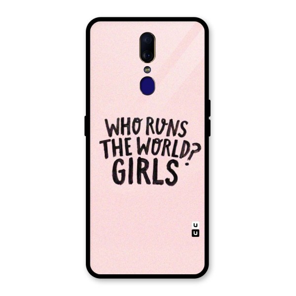 Girls World Glass Back Case for Oppo F11