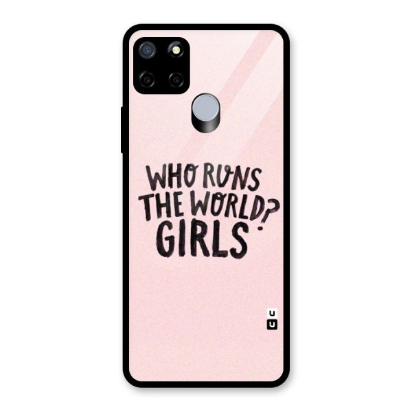 Girls World Glass Back Case for Realme C15