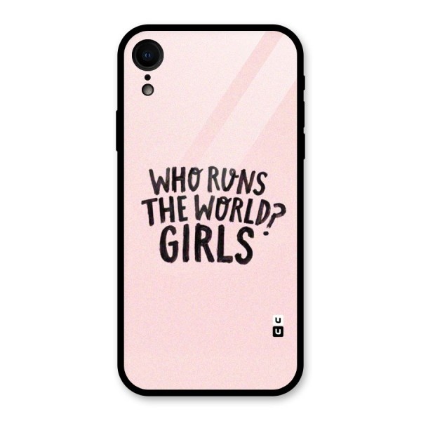 Girls World Glass Back Case for XR