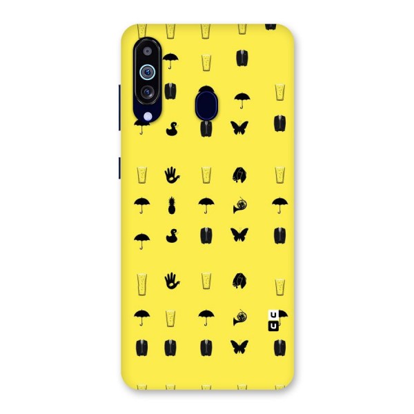 Glass Pattern Back Case for Galaxy A60