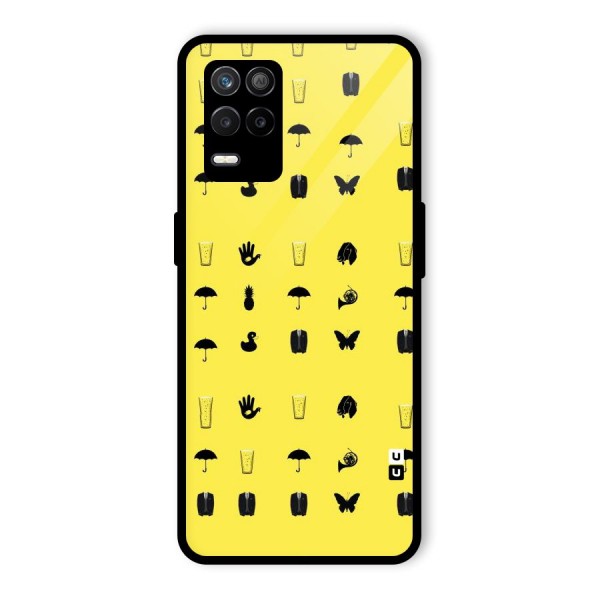 Glass Pattern Glass Back Case for Realme 9 5G