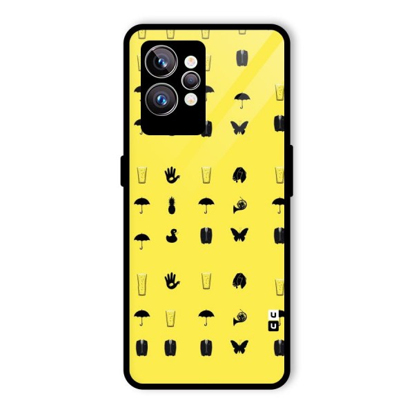 Glass Pattern Glass Back Case for Realme GT2 Pro