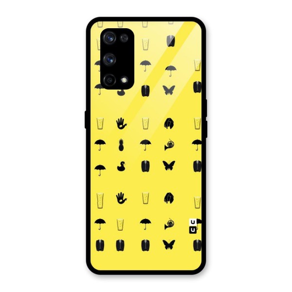 Glass Pattern Glass Back Case for Realme X7 Pro