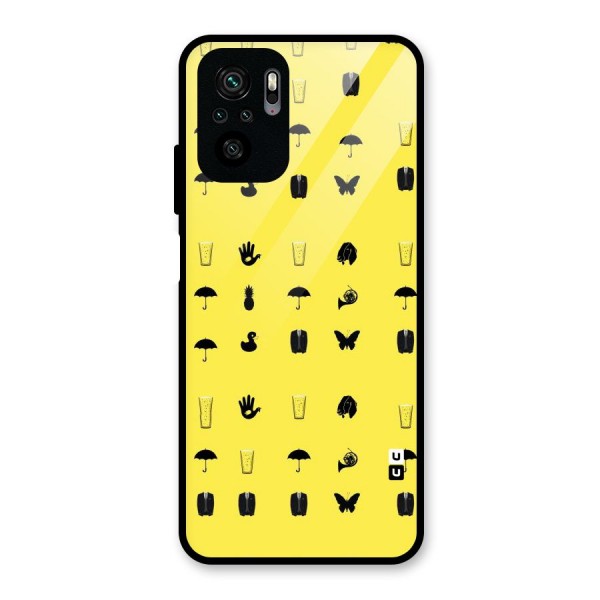 Glass Pattern Glass Back Case for Redmi Note 10