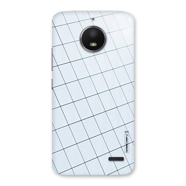 Glass Square Wall Back Case for Moto E4