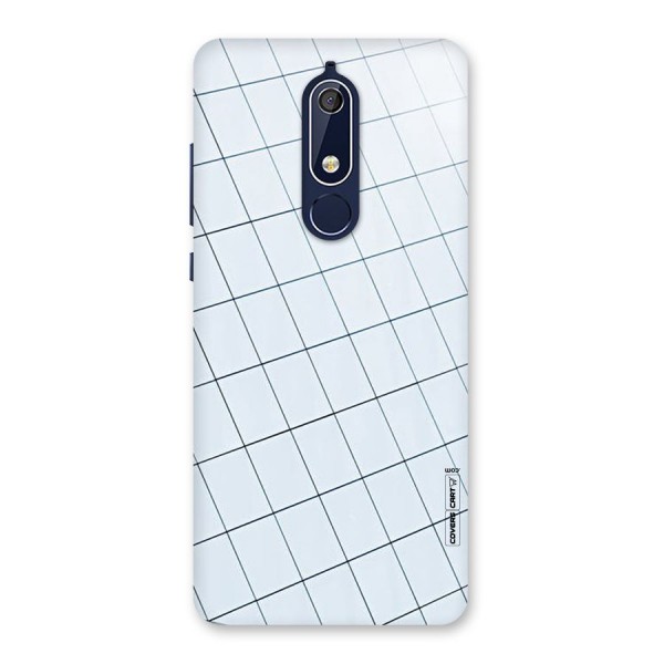 Glass Square Wall Back Case for Nokia 5.1