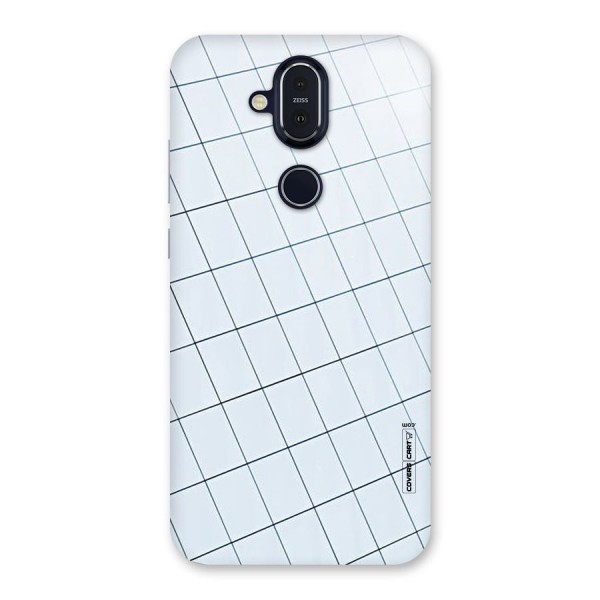 Glass Square Wall Back Case for Nokia 8.1