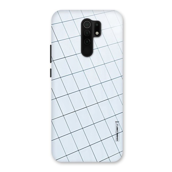 Glass Square Wall Back Case for Redmi 9 Prime