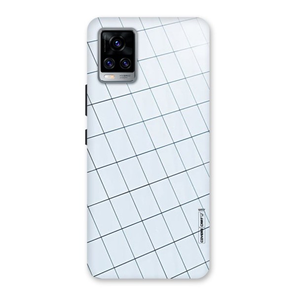 Glass Square Wall Back Case for Vivo V20 Pro