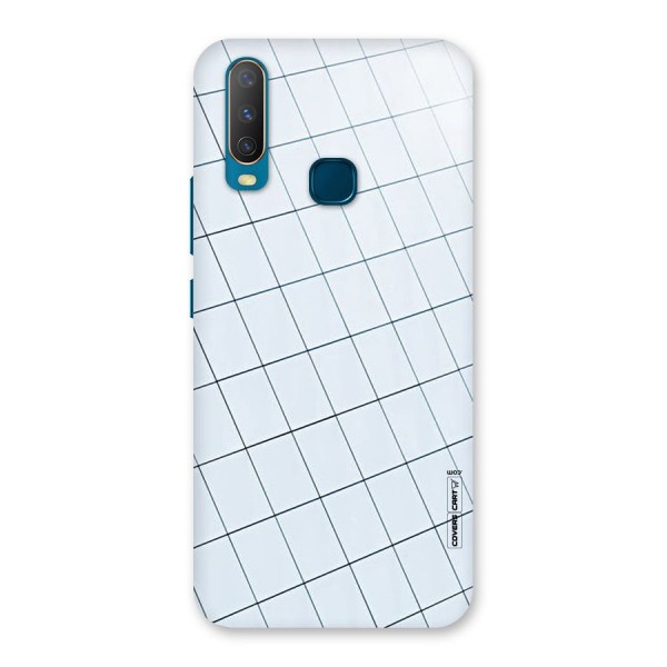 Glass Square Wall Back Case for Vivo Y12