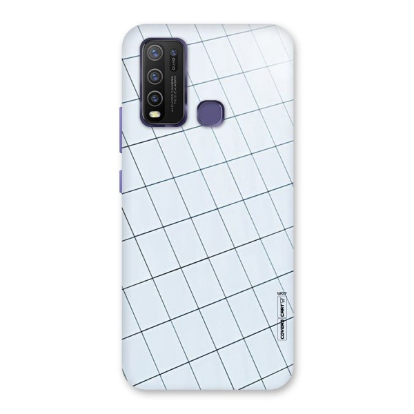 Glass Square Wall Back Case for Vivo Y30