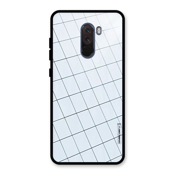 Glass Square Wall Glass Back Case for Poco F1