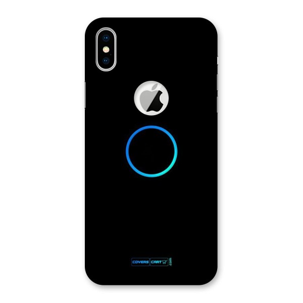 Beautiful Simple Circle Back Case for iPhone X Logo Cut