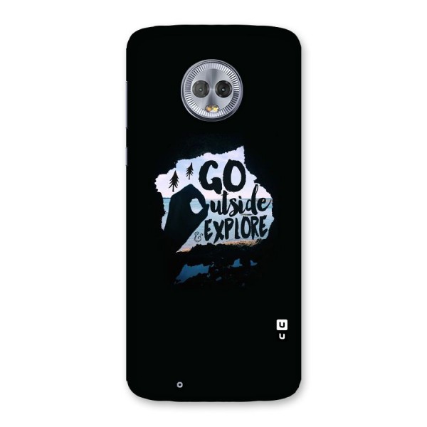 Go Outside Back Case for Moto G6