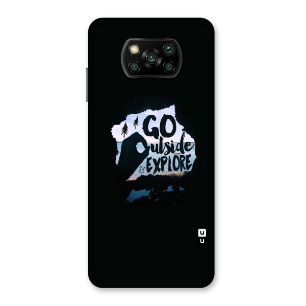 Go Outside Back Case for Poco X3