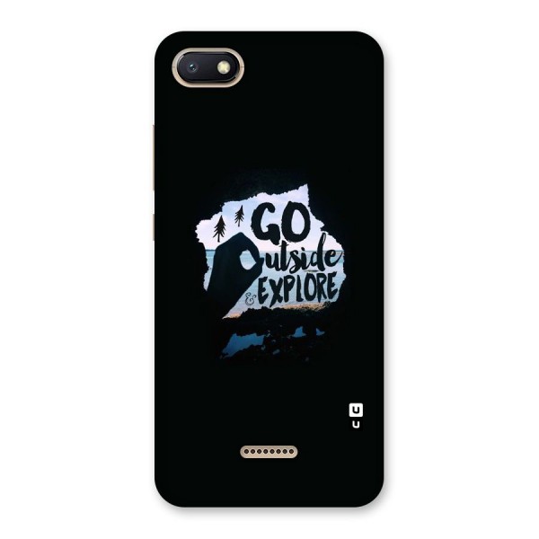 Go Outside Back Case for Redmi 6A