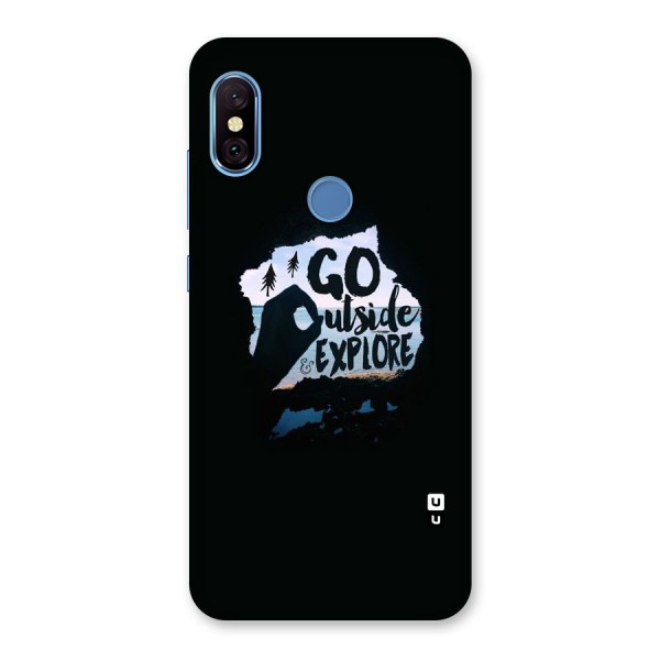 Go Outside Back Case for Redmi Note 6 Pro