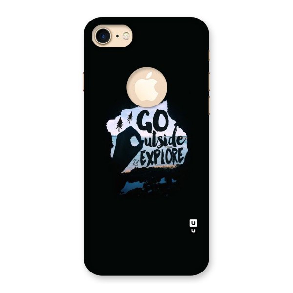 Go Outside Back Case for iPhone 8 Logo Cut