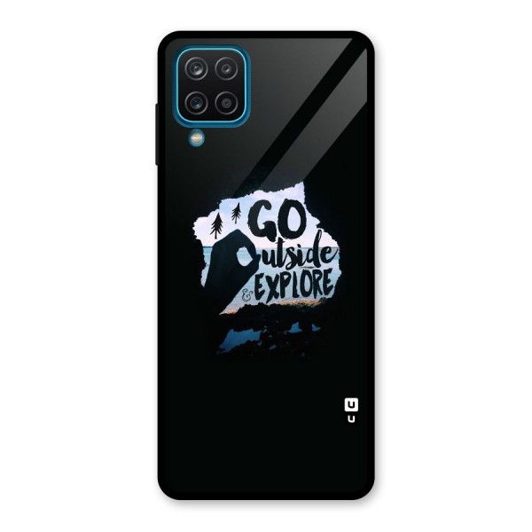 Go Outside Glass Back Case for Galaxy A12