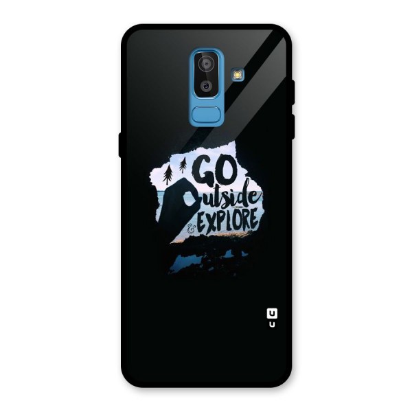 Go Outside Glass Back Case for Galaxy J8