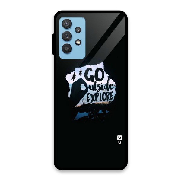 Go Outside Glass Back Case for Galaxy M32 5G