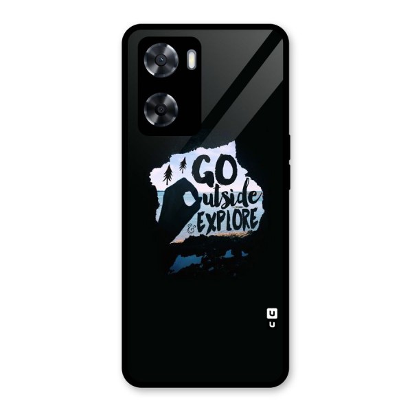 Go Outside Glass Back Case for Oppo A57 2022