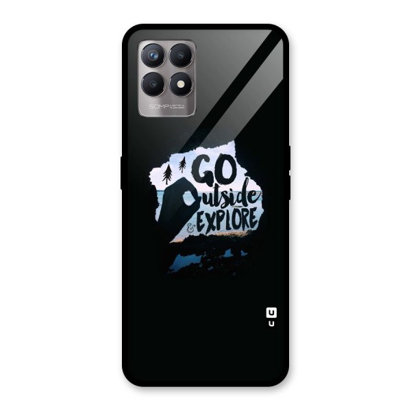 Go Outside Glass Back Case for Realme 8i