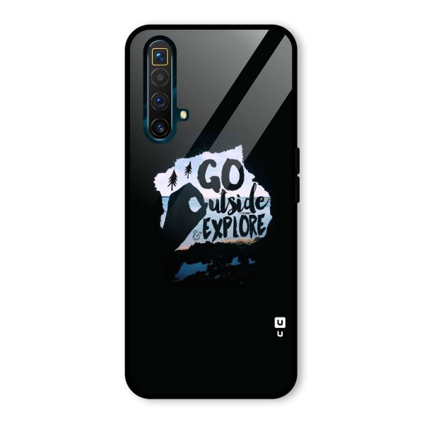 Go Outside Glass Back Case for Realme X3 SuperZoom