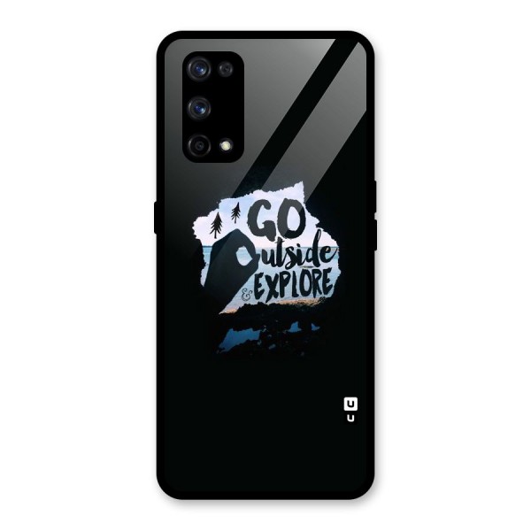 Go Outside Glass Back Case for Realme X7 Pro