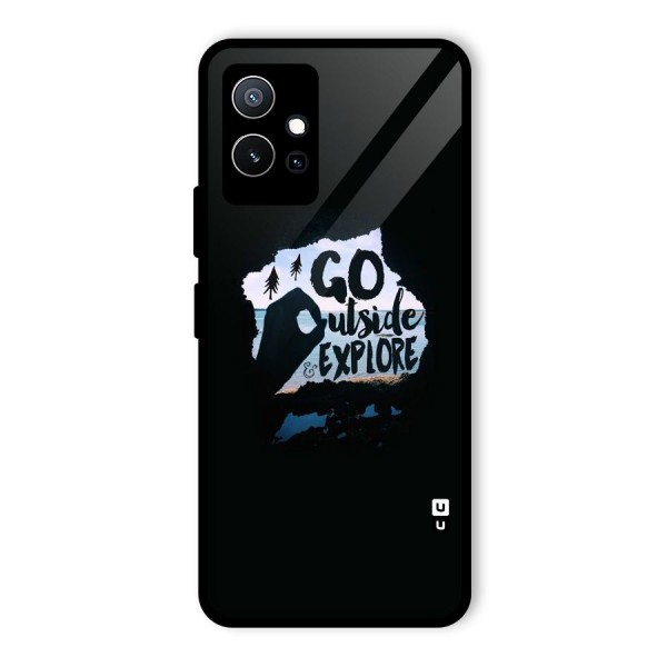 Go Outside Glass Back Case for Vivo T1 5G