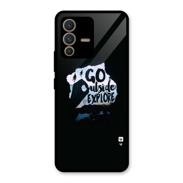 Go Outside Glass Back Case for Vivo V23 5G