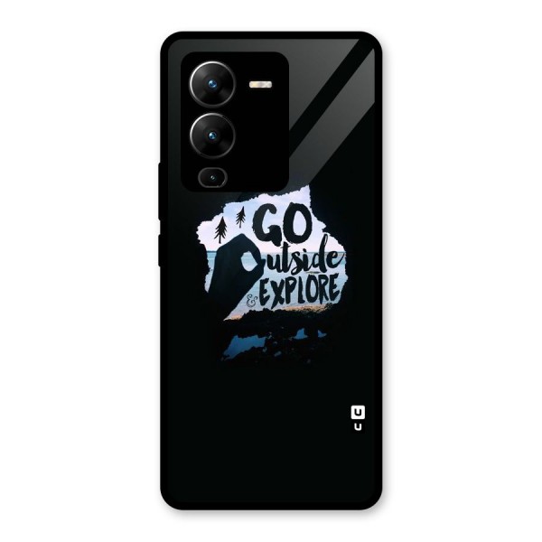 Go Outside Glass Back Case for Vivo V25 Pro