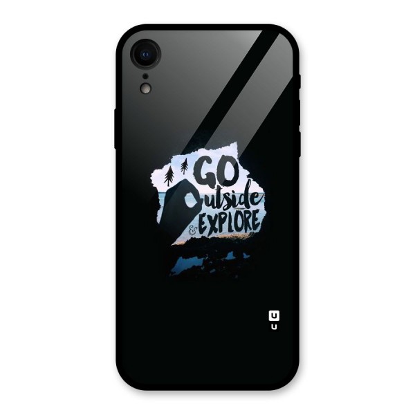 Go Outside Glass Back Case for XR