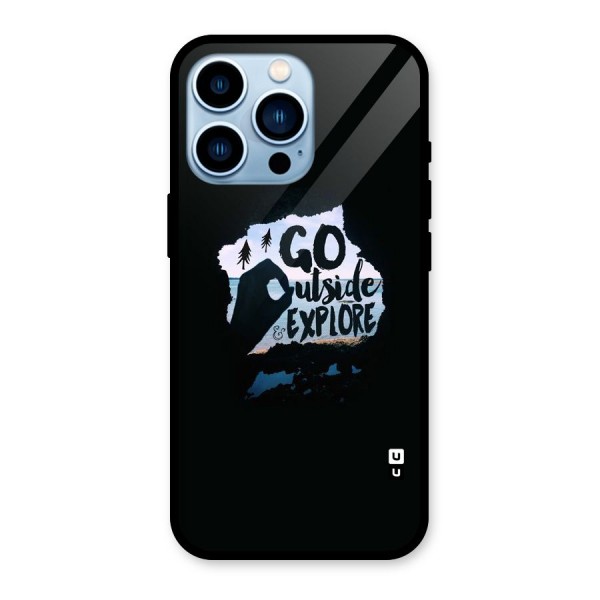 Go Outside Glass Back Case for iPhone 13 Pro