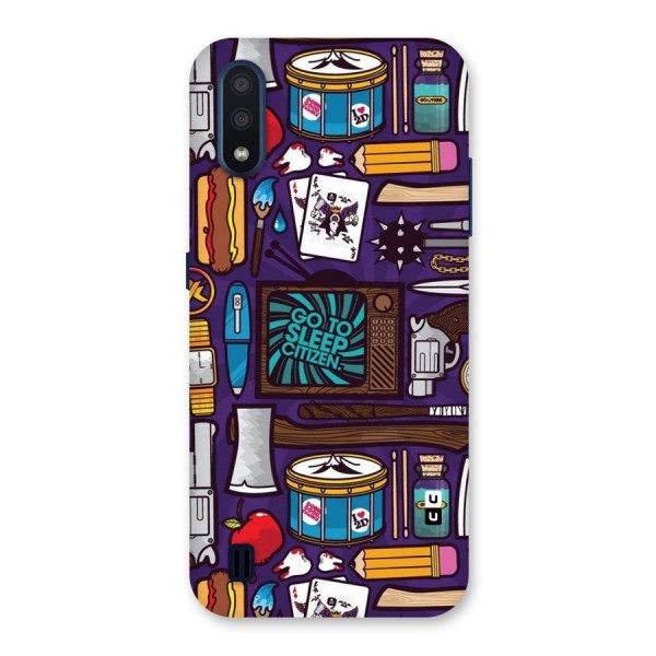 Go To Sleep Back Case for Galaxy M01