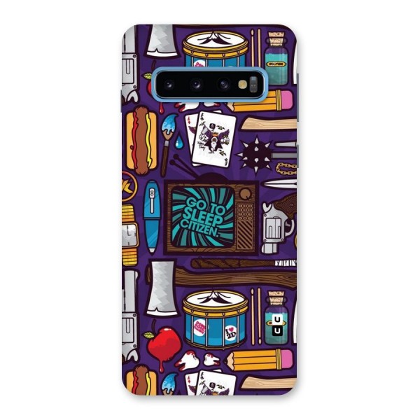 Go To Sleep Back Case for Galaxy S10