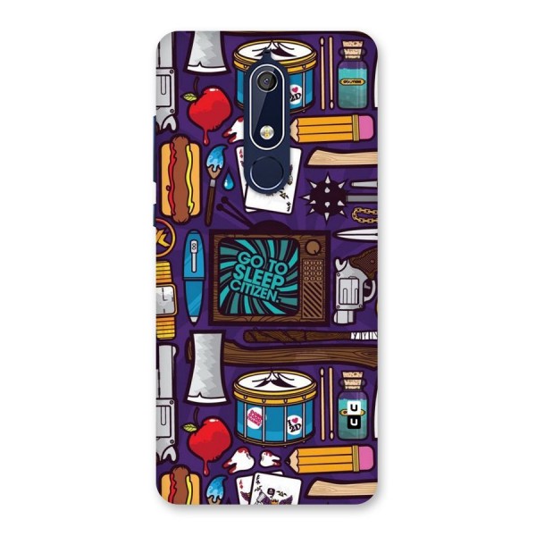 Go To Sleep Back Case for Nokia 5.1