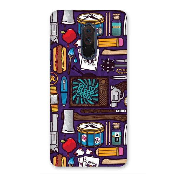 Go To Sleep Back Case for Poco F1